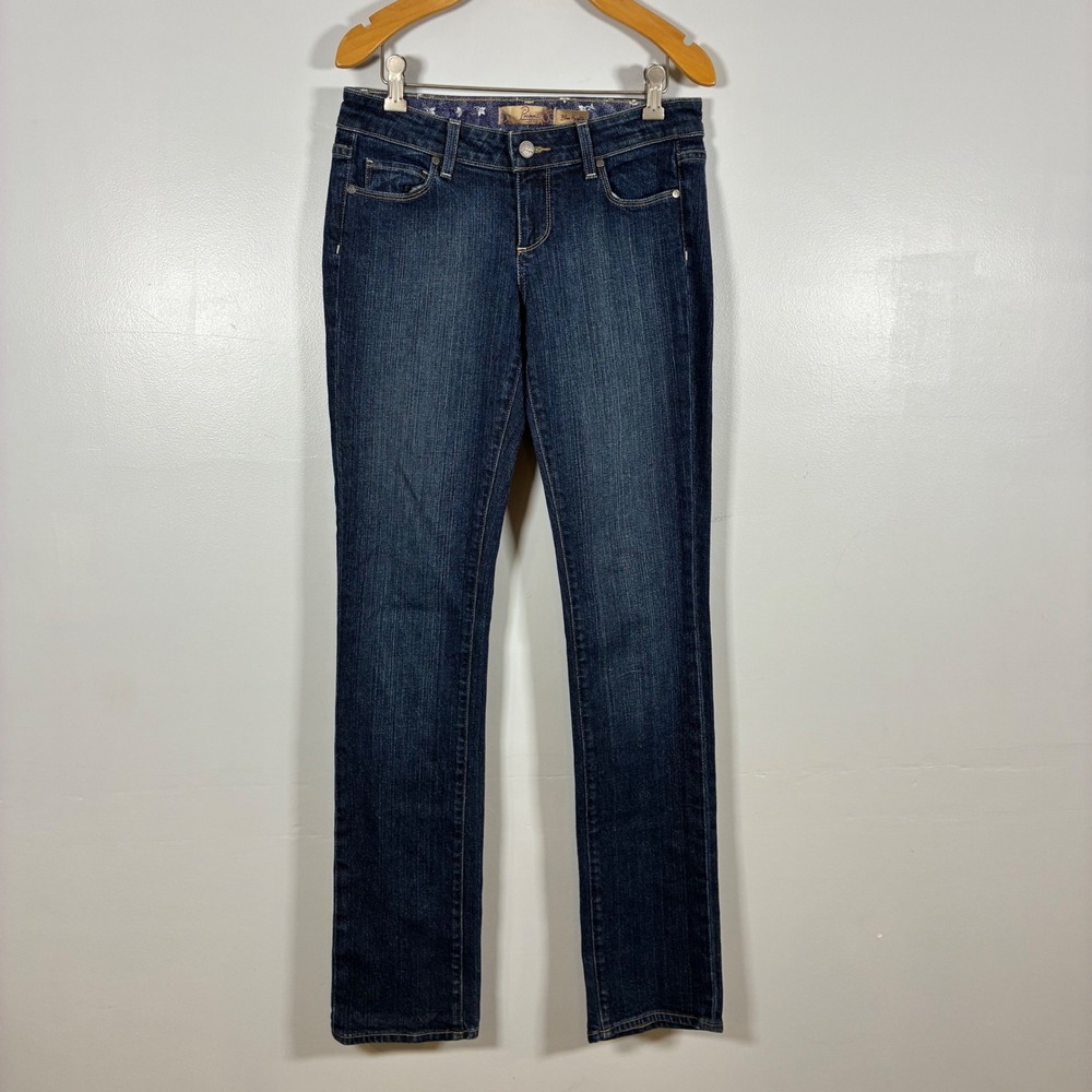 Paige Jeans 27 Blue Heights Skinny Denim Designer Preppy Indie Boho Classic Slim